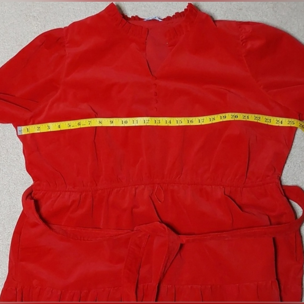 Draper James Red Corduroy Dress - Picture 8 of 12